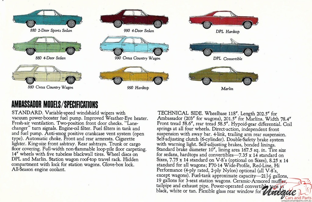 1967 AMC Full Line Brochure Page 19